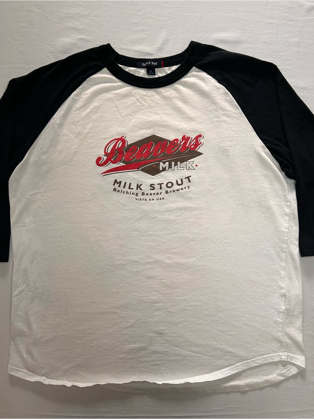 Craft Brewery Raglan Tee Bundle XL Fisher Beer Belching Beaver 3/4 Sleeve - Picture 8 of 14